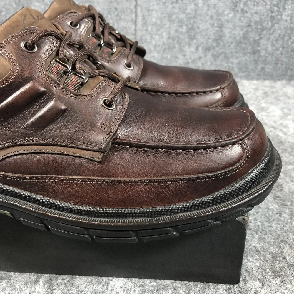 Clarks Gore-Tex Waterproof Shoes Mens‎ 11 M Brown Leather Lace Up Comfort Casual